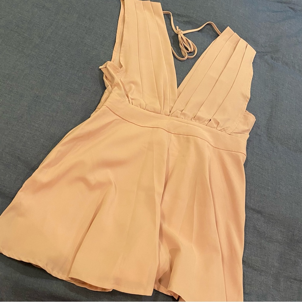 SHEIN | Pink Sleeveless Romper (Size L)